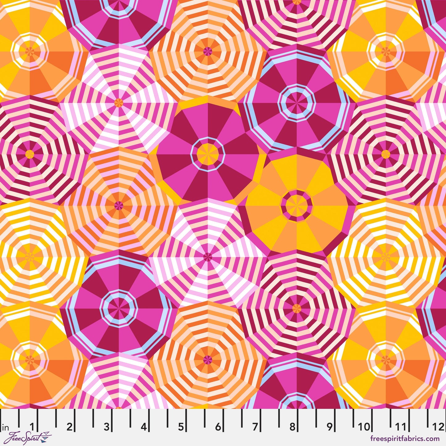 Sun Shade Pink La Dolce Vita Stacy Peterson Freespirit Fabrics Fabric Fetish