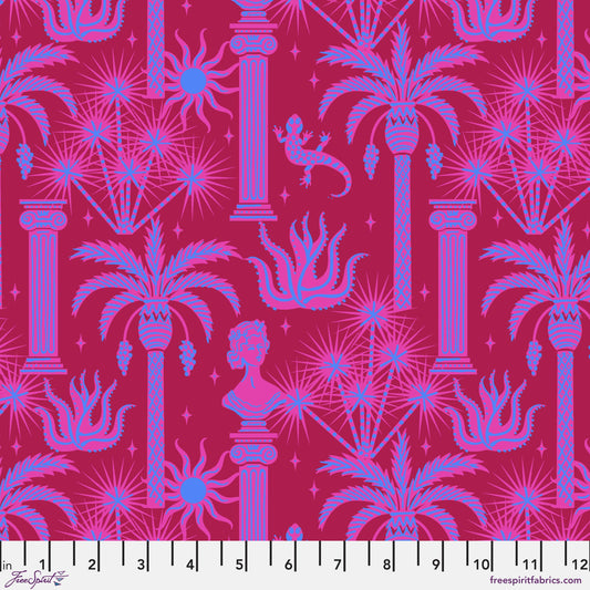 Capri Magenta La Dolce Vita Stacy Peterson Freespirit Fabrics Fabric Fetish