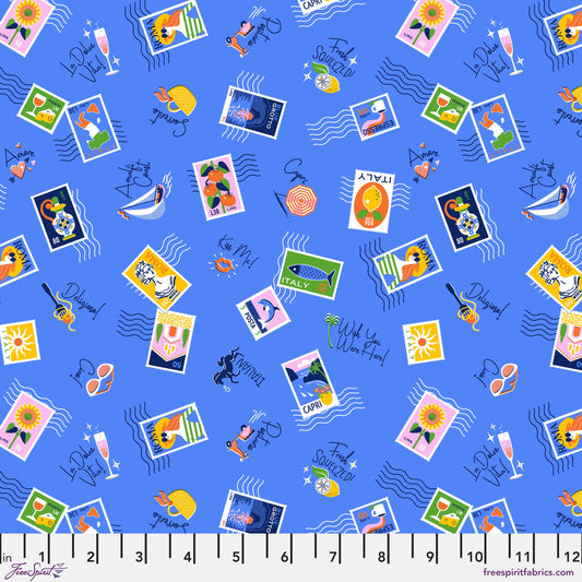 Ciao Cornflower La Dolce Vita Stacy Peterson Freespirit Fabrics Fabric Fetish