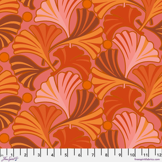 Ginkgo Warm Flower Dance Jane Sassaman Freespirit Fabrics Fabric Fetish