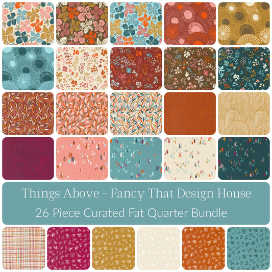Things Above 26 Piece Curated Fat Quarter Bundle Low Cal Plus Fancy That Design House Moda Fabric Fetish