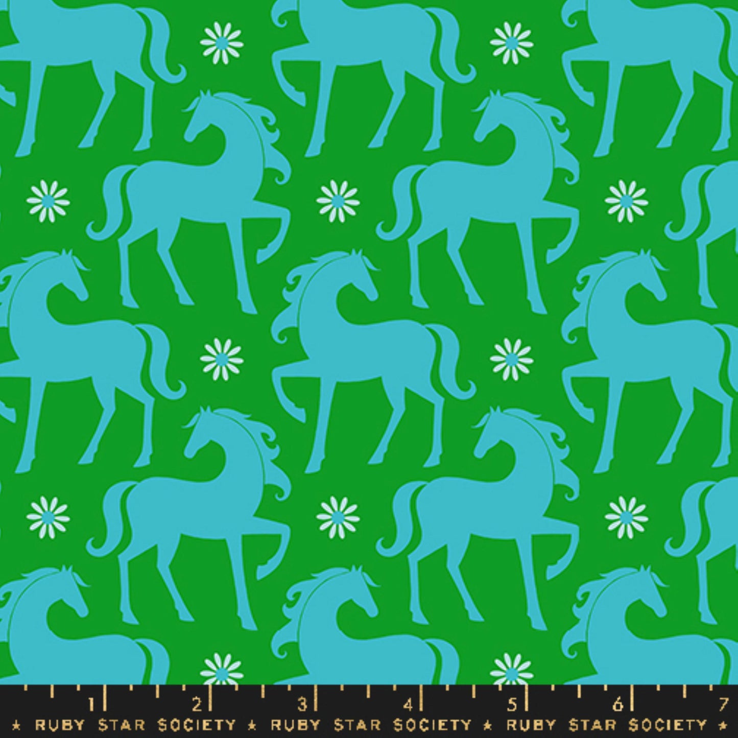 Fancy Horse Verdant Carousel Melody Miller Ruby Star Society Fabric Moda Fabric Fetish