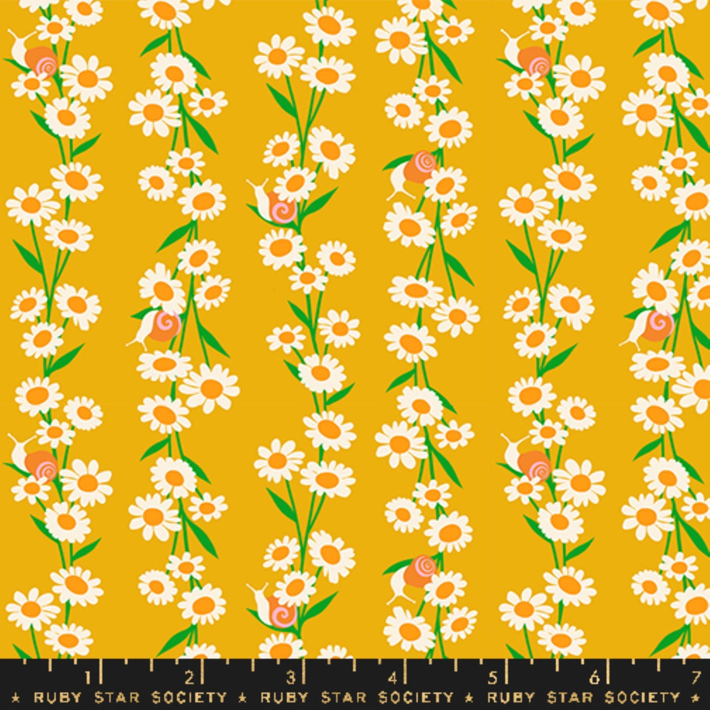 Daisy Chain Goldenrod Carousel Melody Miller Ruby Star Society Fabric Moda Fabric Fetish