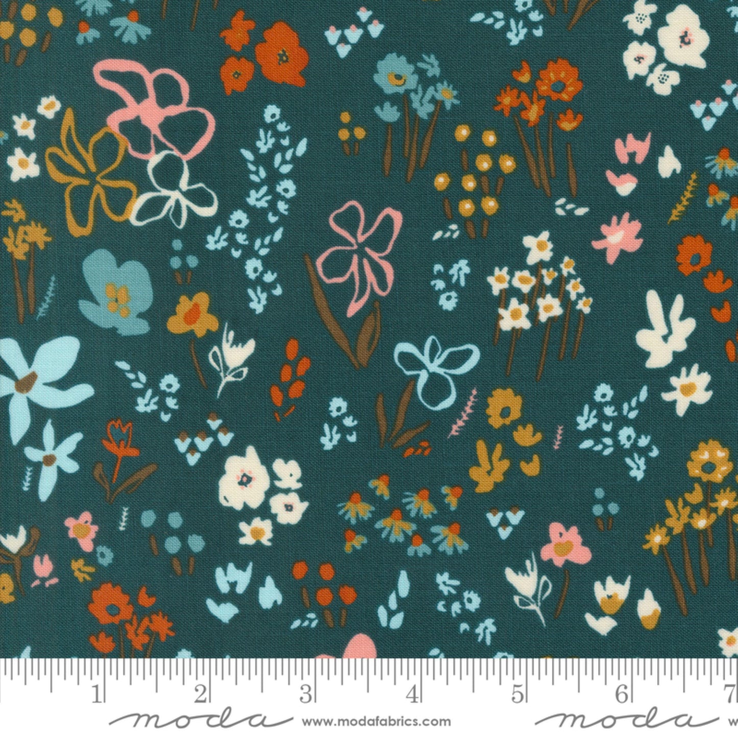 Meadow Deep Sea Things Above Fancy That Design House Moda Fabric Fetish