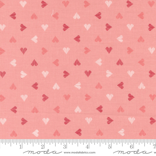 Tossed Hearts Blush Love Blooms Lella Boutique Moda Fabric Fetish