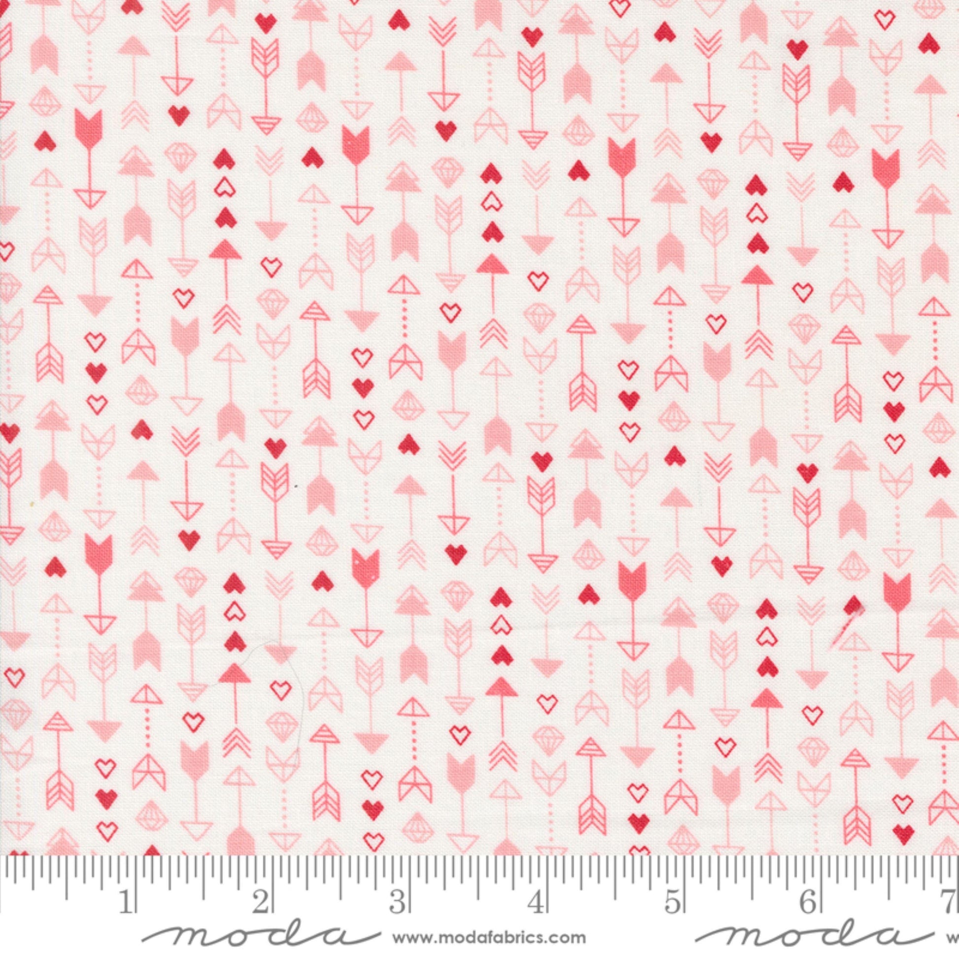 Cupid's Arrow Lace Love Blooms Lella Boutique Moda Fabric Fetish