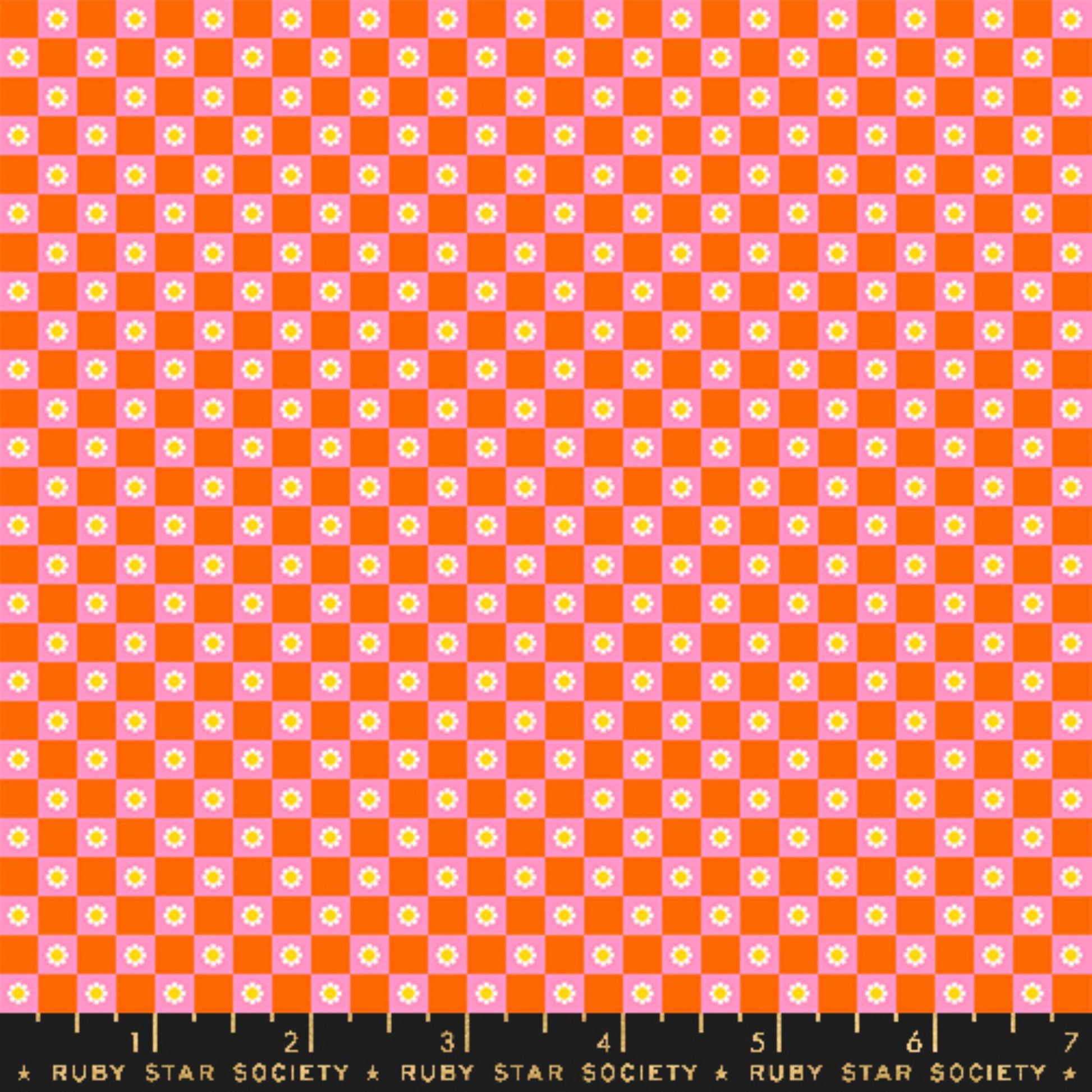 Flower Check Goldfish Animal Animal Ruby Star Society and Moda Fabrics Fabric Fetish