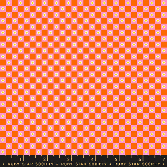 Flower Check Goldfish Animal Animal Ruby Star Society and Moda Fabrics Fabric Fetish