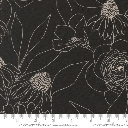 Mochi LINEN Ink Botany Alli K Design Moda Cotton Linen Fabric Fetish