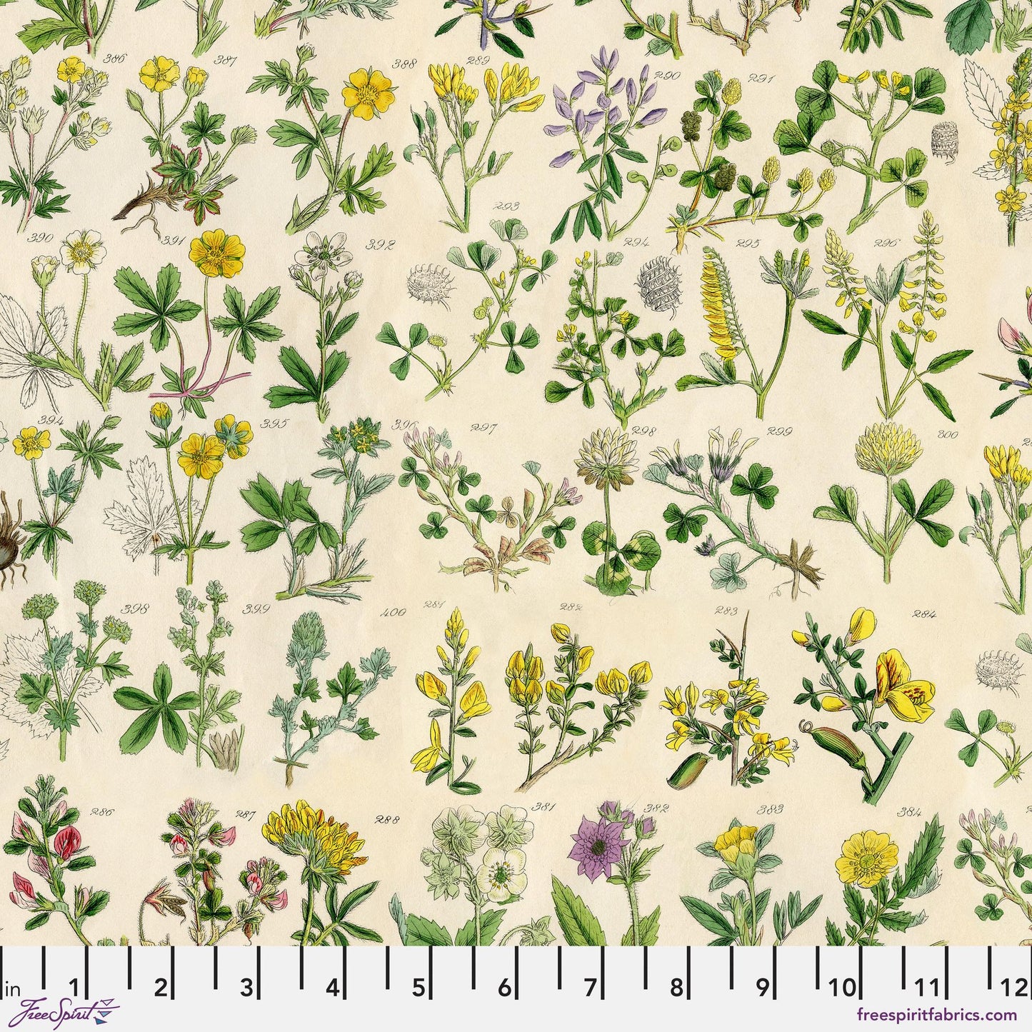 Yellow Botanical Palette Yellow Tim Holtz 100% Quilters Cotton PWTH245 YELLOW Fabric Fetish