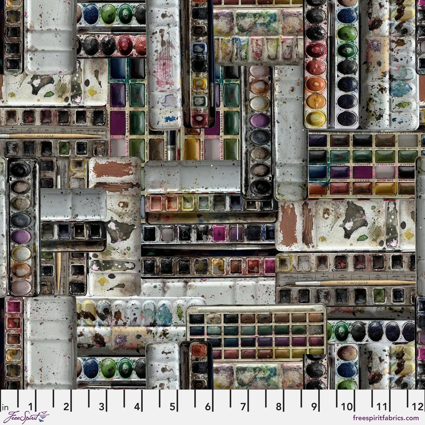November - Palette Multi - 10pc Fat Quarter or Half Yard Bundles- Eclectic Elements - Tim Holtz - FreeSpirit Fabrics