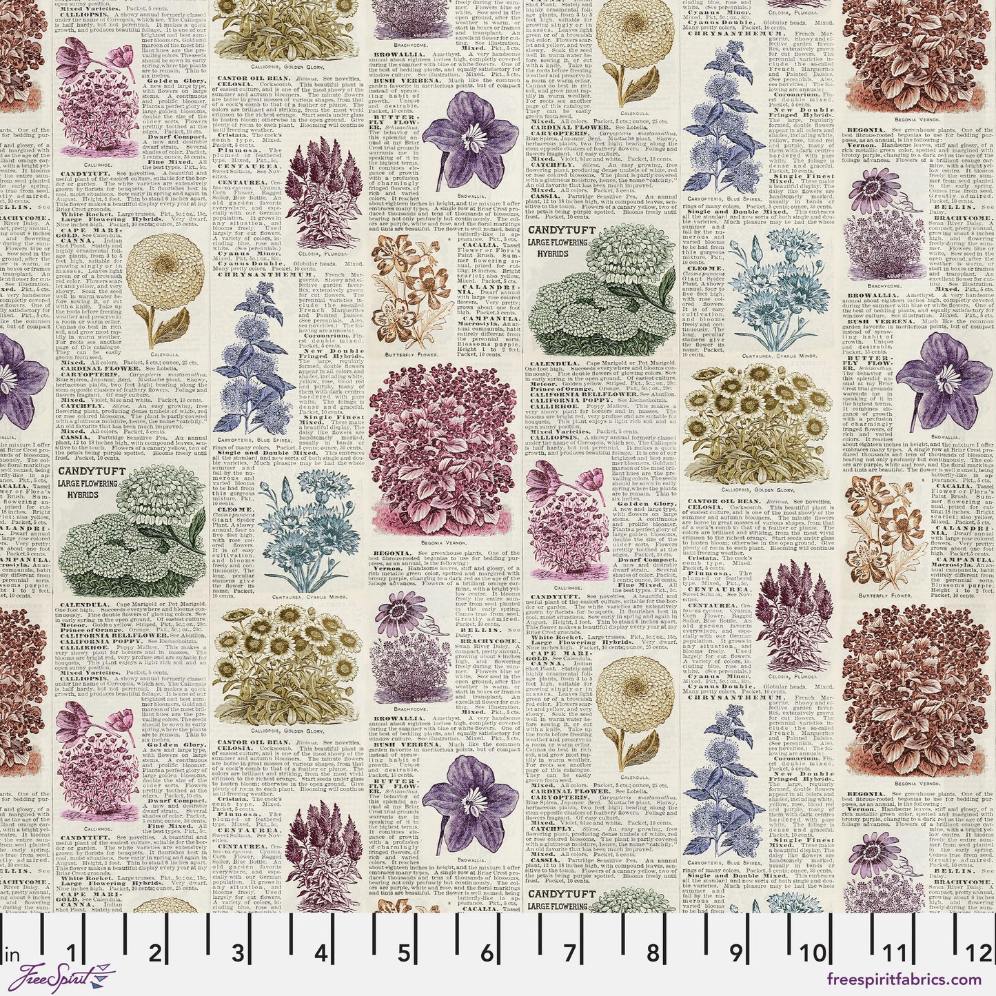November - Palette Multi - 10pc Fat Quarter or Half Yard Bundles- Eclectic Elements - Tim Holtz - FreeSpirit Fabrics