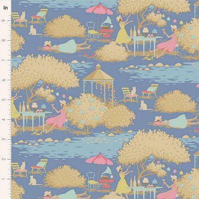 Sunday Brunch Blue 5 Piece Fat Quarter Bundle - Tilda Fabrics