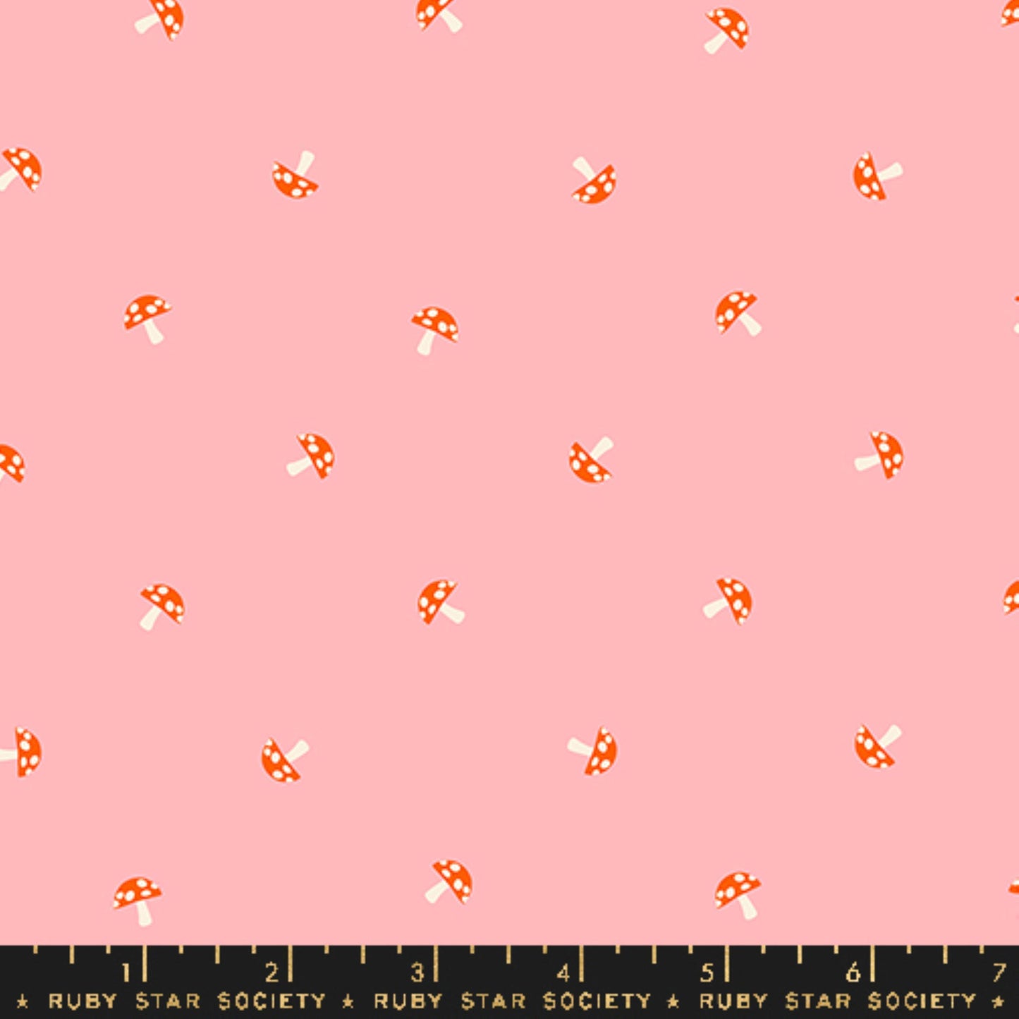 Tiny Mushrooms Balmy Carousel Melody Miller Ruby Star Society Fabric Moda Fabric Fetish