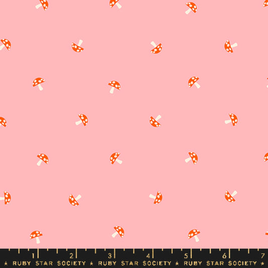 Tiny Mushrooms Balmy Carousel Melody Miller Ruby Star Society Fabric Moda Fabric Fetish