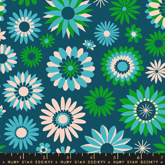 Kaleidoscope Light Galaxy Carousel Melody Miller Ruby Star Society Fabric Moda Fabric Fetish