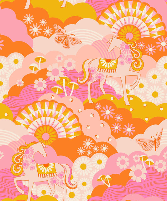 Daydreamer Zinnia Carousel Melody Miller Ruby Star Society Fabric Moda Fabric Fetish