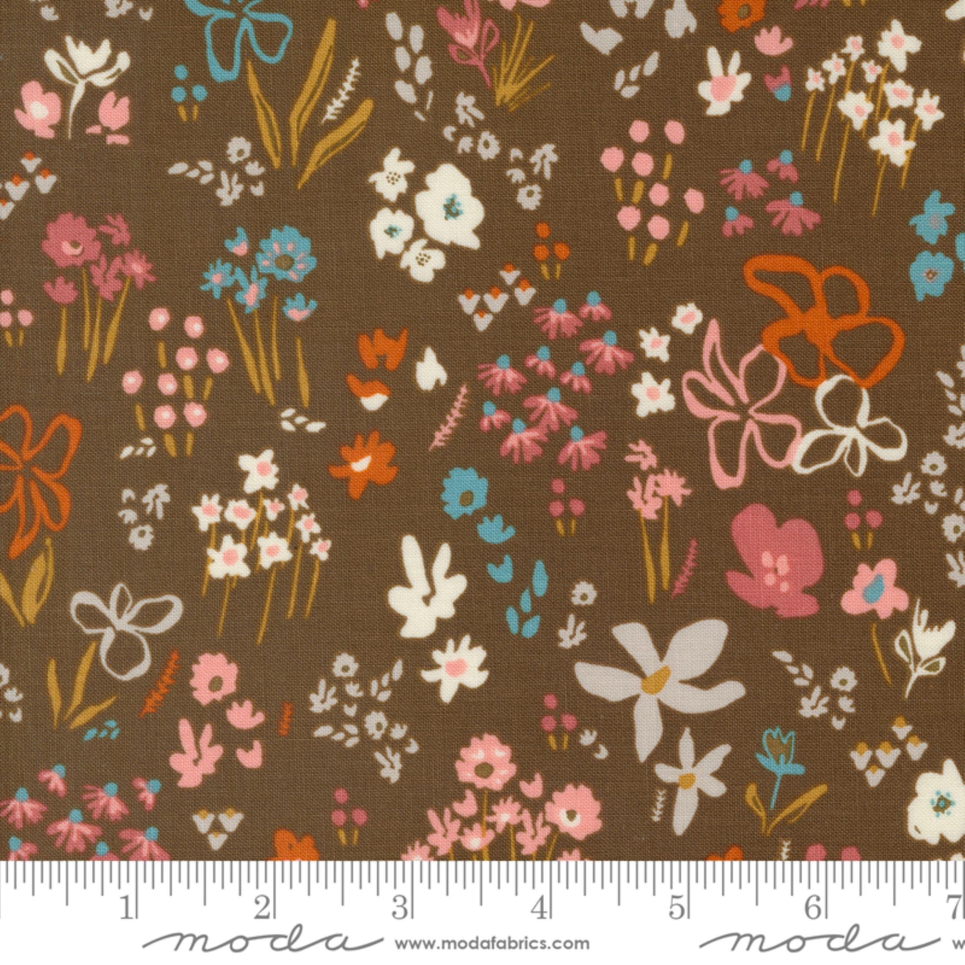 Meadow Cocoa Things Above Fancy That Design House Moda Fabric Fetish