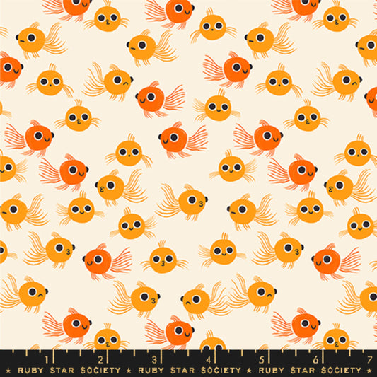 Goldfish Orange Animal Animal Ruby Star Society and Moda Fabrics Fabric Fetish