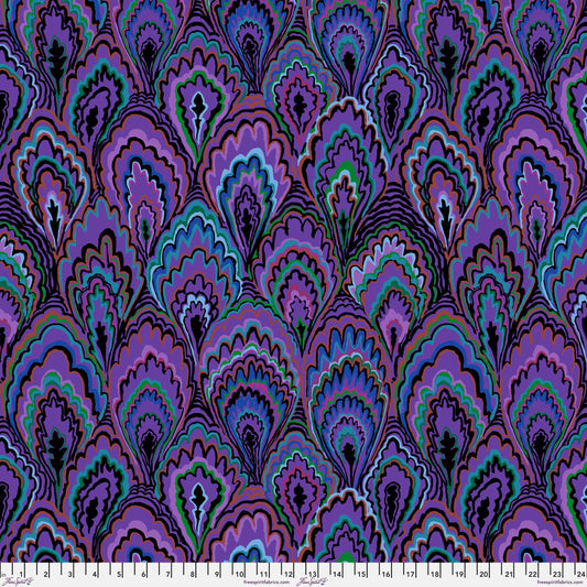 Marbled Scallops Purple Kaffe Fassett Collective February 2025 Fabric Fetish