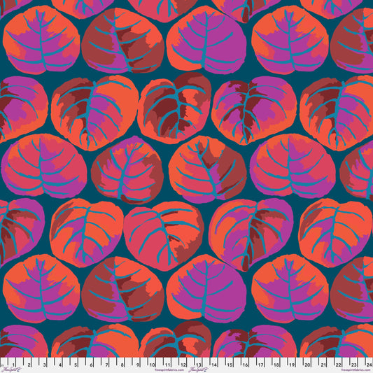 Palm Leaves Red Kaffe Fassett Collective February 2025 Fabric Fetish