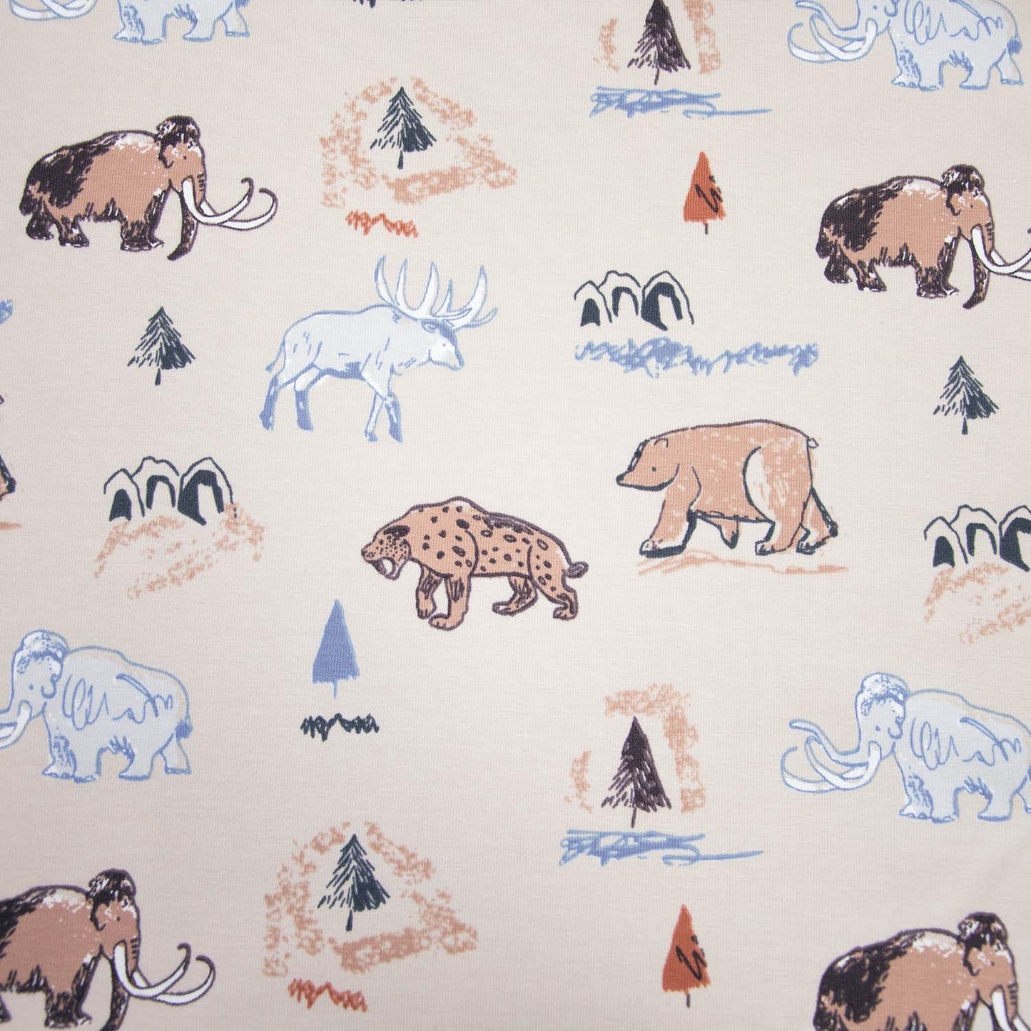 KNIT - Katia Prehistoric Move - Jersey Knit 95/5 4 way stretch - Figo Fabrics