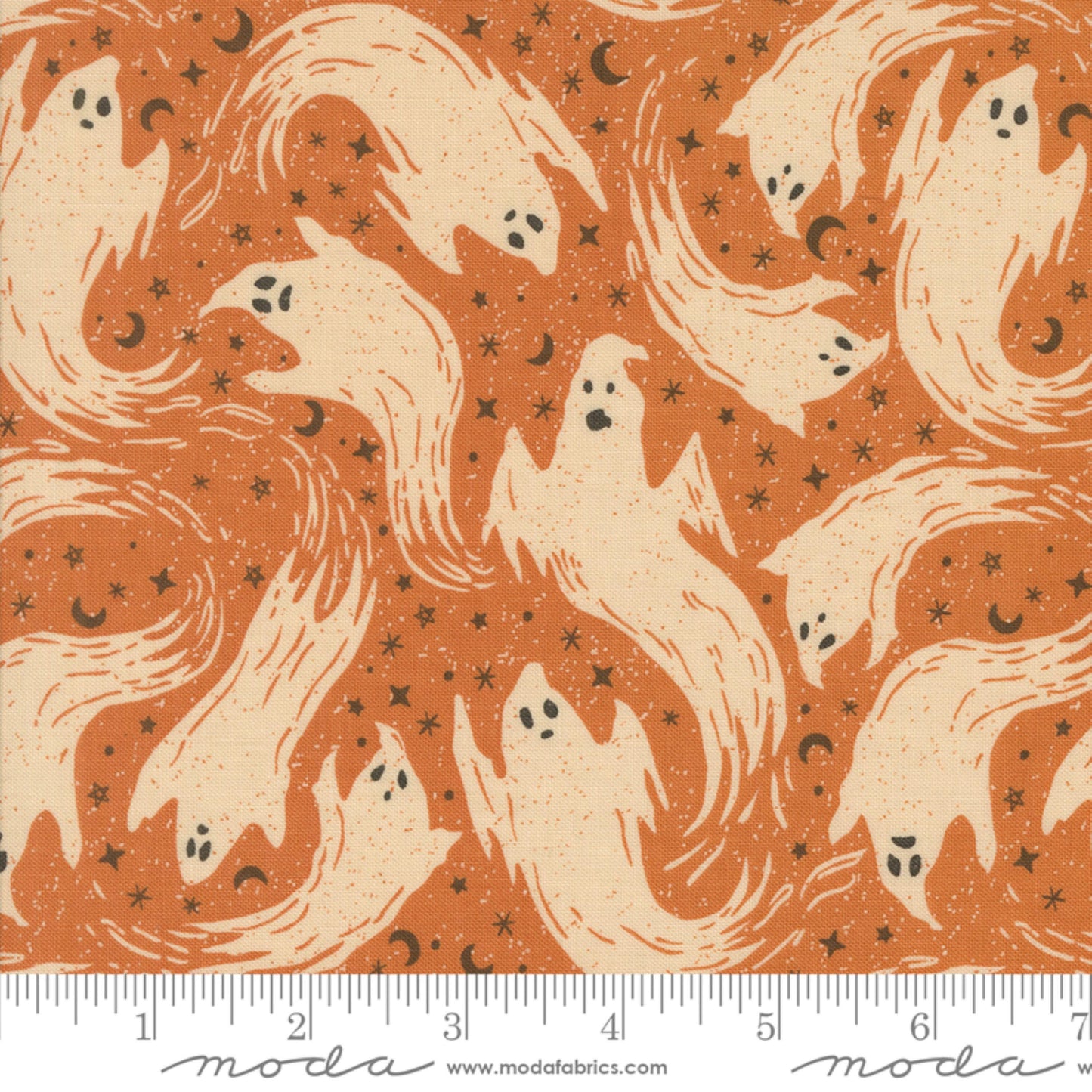 Ghostly Ghost Pumpkin Home Sweet Haunt Stacy Iest Hsu Moda Fabric Fetish