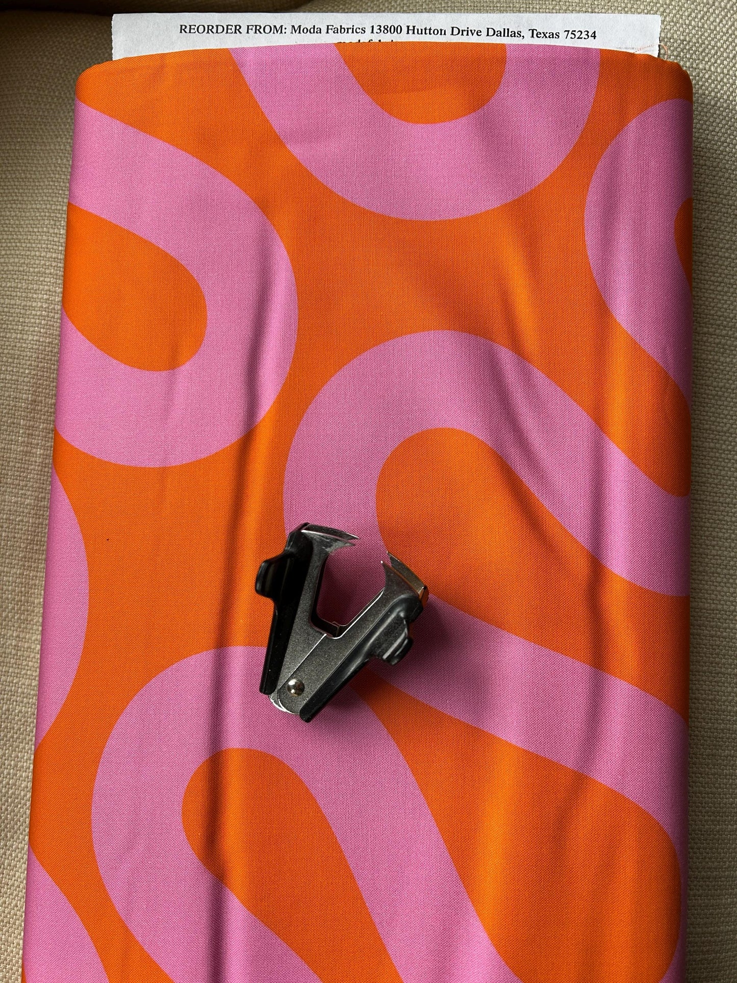 Unspooled Orange Zest GROOVE Emily Van Hoff Moda Fabric Fetish