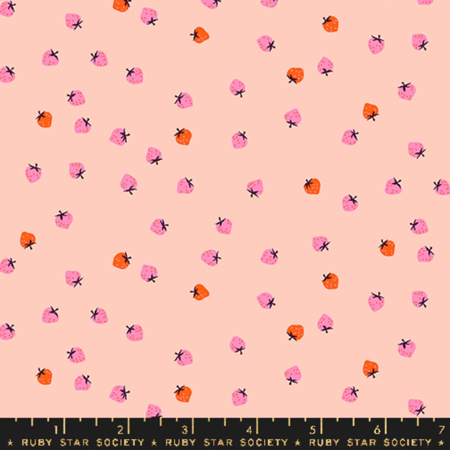 Mini Berry Pale Peach Strawberry Kimberly Kight Ruby Star Society Moda Fabric Fetish
