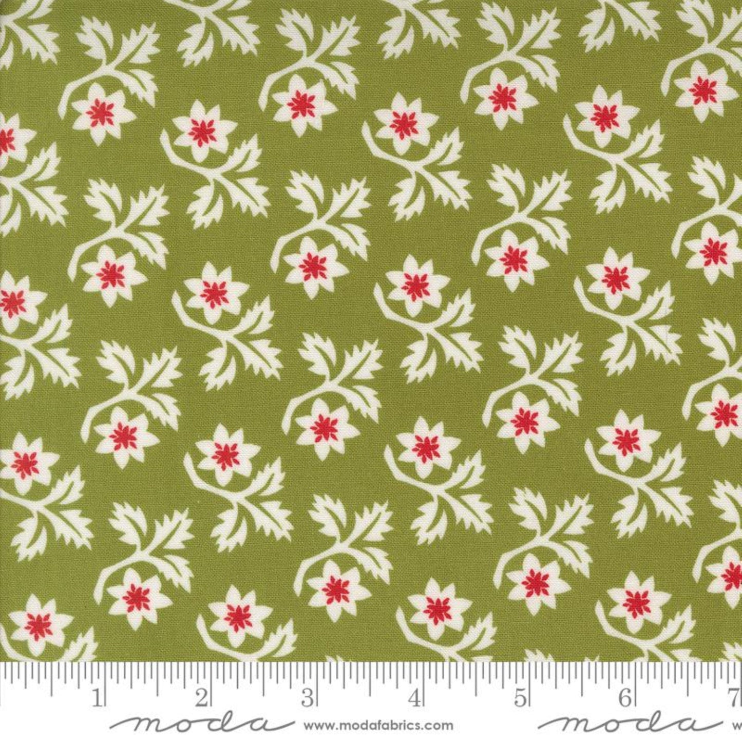 Woodcut Christmas Floral Pine Buon Natale Fig Tree Co Moda Fabrics Fabric Fetish