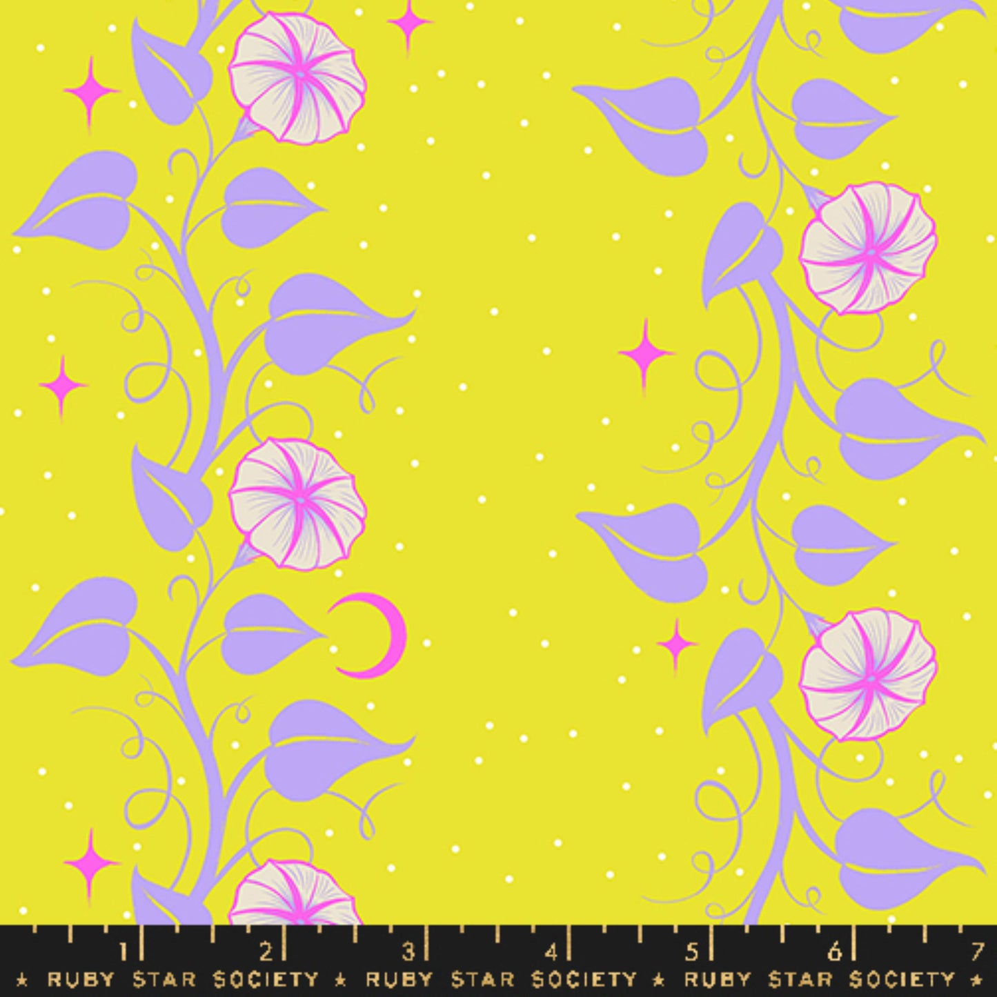 Moon Vines Citron Glow Garden Sarah Watts Ruby Star Society Moda Fabric Fetish