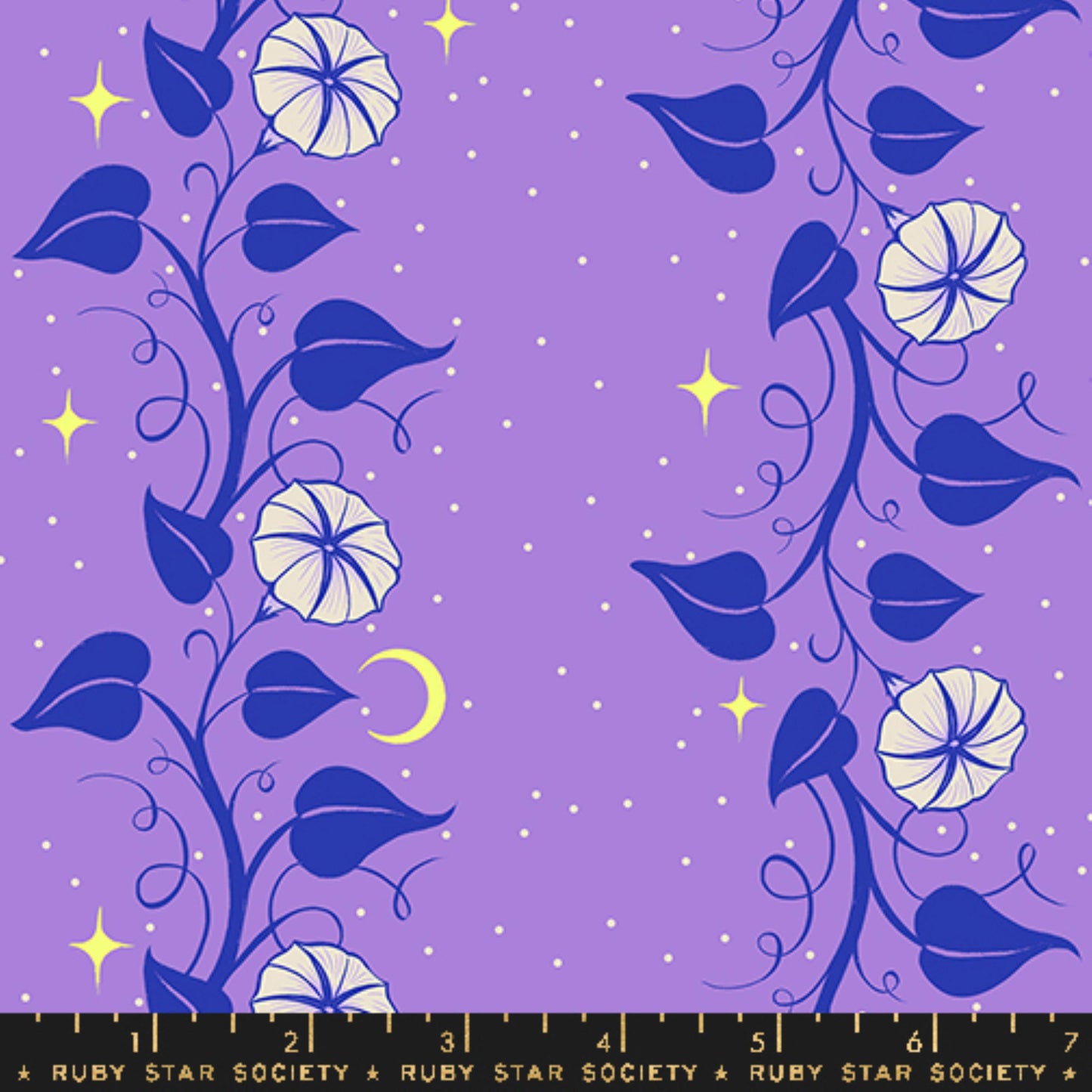 Moon Vines Amethyst Glow Garden Sarah Watts Ruby Star Society Moda Fabric Fetish