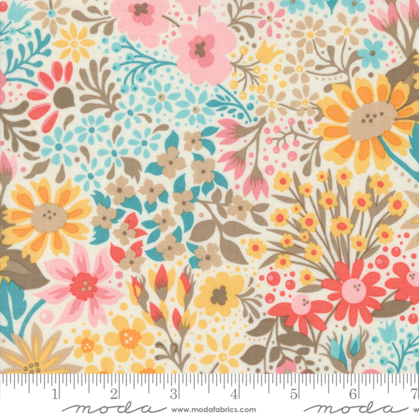 Floral Spritzer Sunday Brunch BasicGrey Moda Fabric Fetish