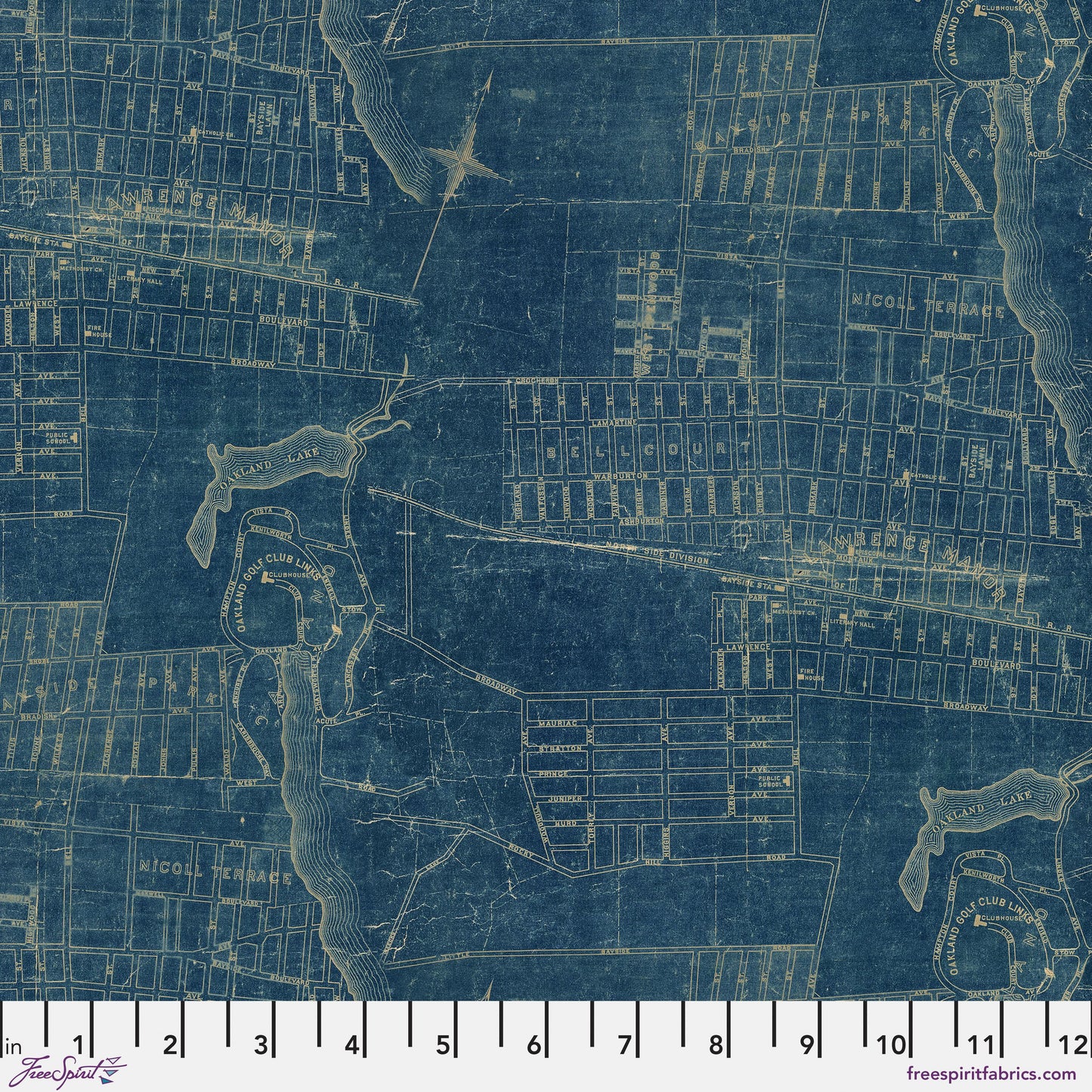 Blue Map Palette Blue Tim Holtz Freespirit Fabrics Fabric Fetish