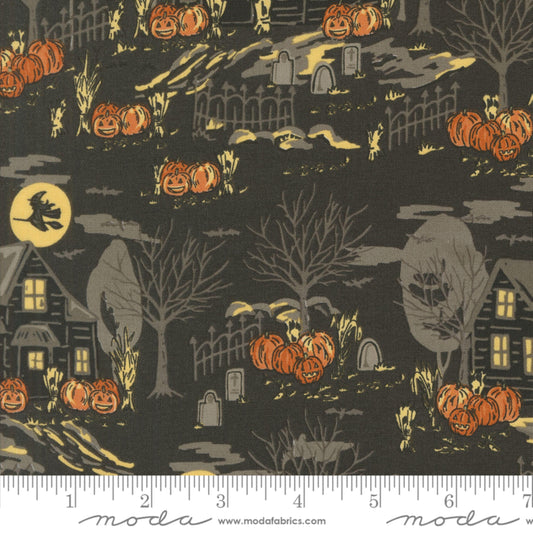 Haunted Forest Charcoal Home Sweet Haunt Stacy Iest Hsu Moda Fabric Fetish