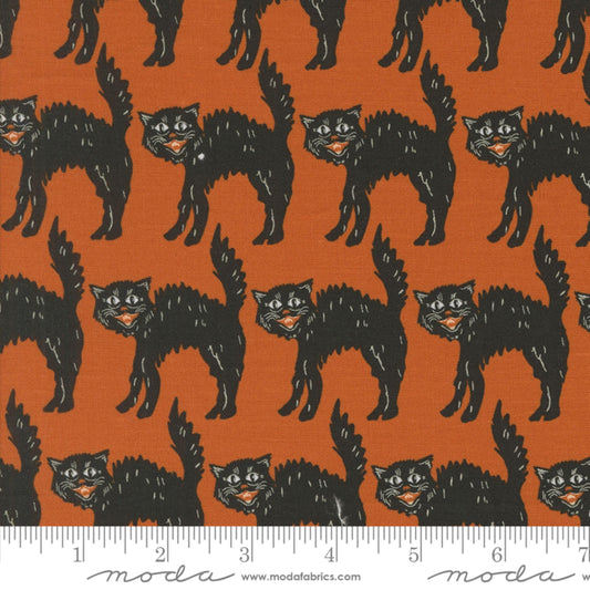 Little Black Cat Rust Home Sweet Haunt Stacy Iest Hsu Moda Fabric Fetish