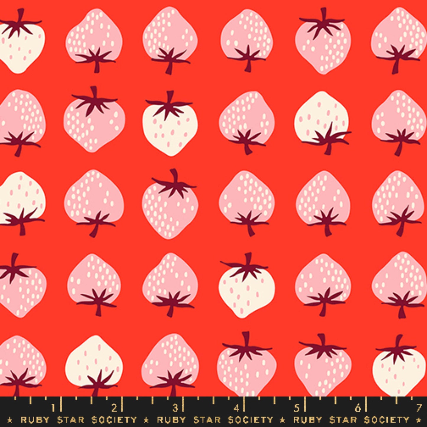 Strawberry Row Lollipop Strawberry Kimberly Kight Ruby Star Society Moda Fabric Fetish