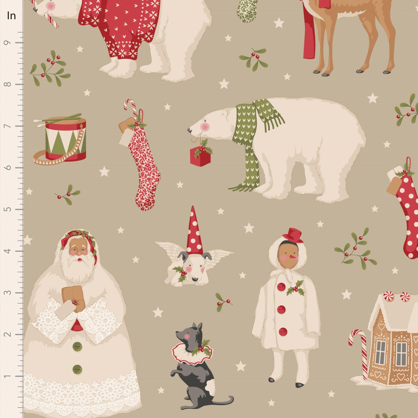 Winterfriends Clay - Merry Little Christmas - Tilda Fabric - Tone Finnanger