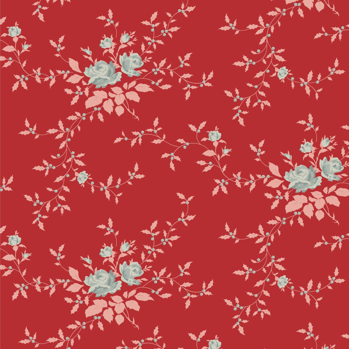 Noel Red Blender Merry Little Christmas Tilda Fabric Tone Finnanger Fabric Fetish