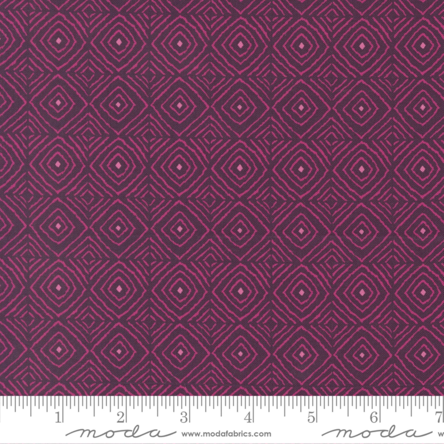 Diamonds Plum Parlor Crystal Manning Moda Fabric Fetish