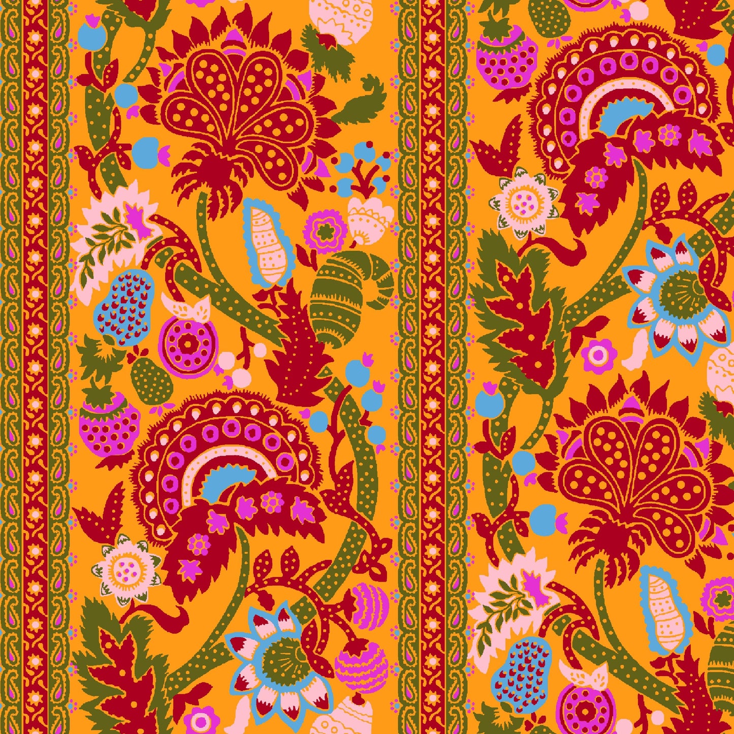 Pauline Mandarin Sweet Talk Jennifer Paganelli Windham Fabrics Fabric Fetish