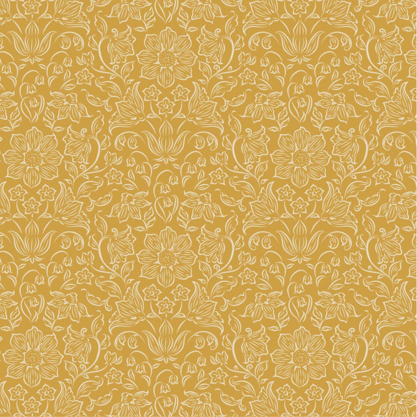 Lila Mustard Blender Blender - Songbird - Tilda Fabric - Tone Finnanger
