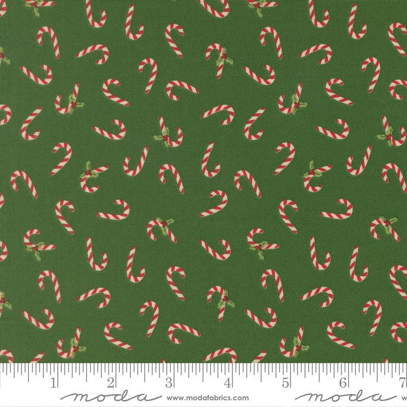 Candy Cane Toss Evergreen Holiday Cheer Stacy Iest Hsu Moda Fabric Fetish