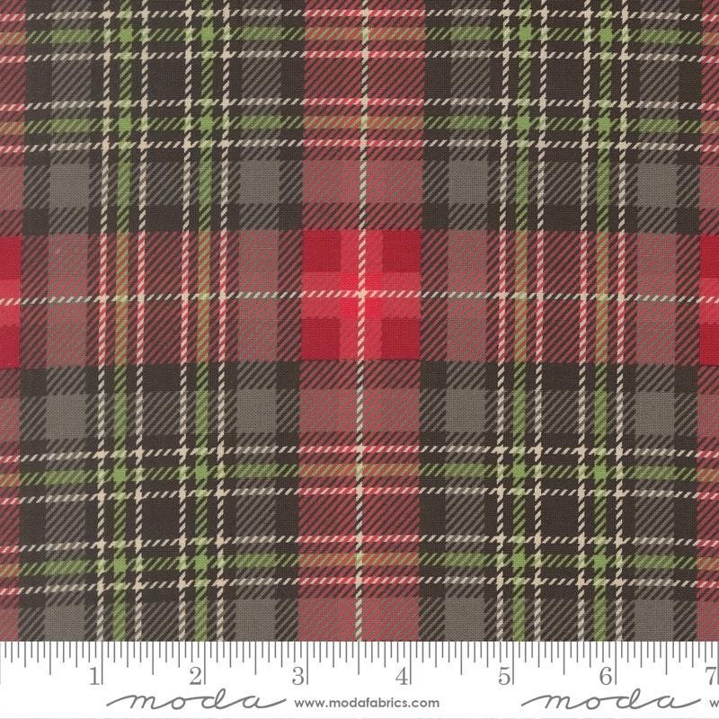 Christmas Plaid Coal Holiday Cheer Stacy Iest Hsu Moda Fabric Fetish