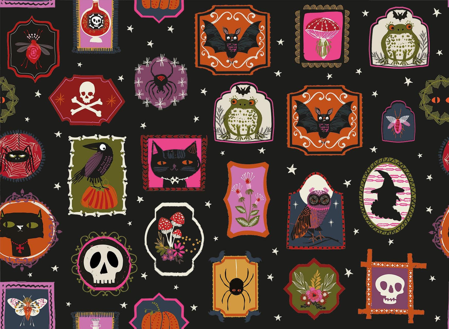 Ghoulish Gallery Hocus Pocus Helen Black Thread & Ink Fabric Fetish