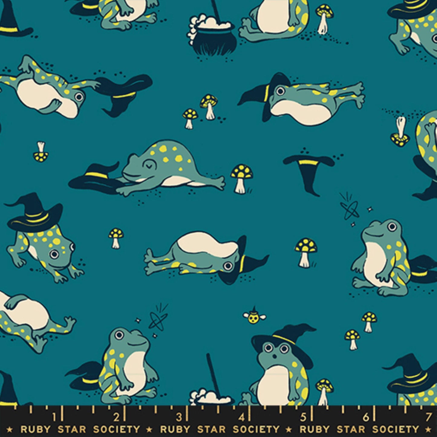 Frogmiliars Storytime Freaky Familiars Ruby Star Society Fabric Moda Fabric Fetish