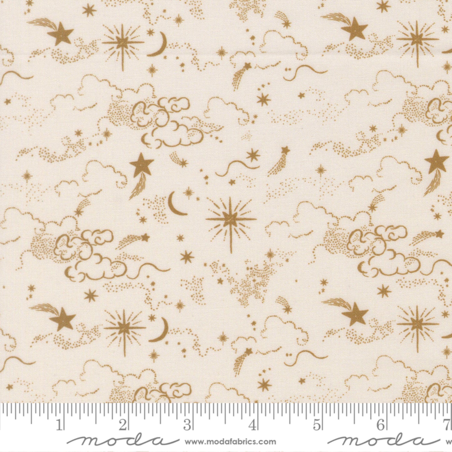 Holy Night Lamb Silent Night Watercolor Heart Moda Fabric Fetish