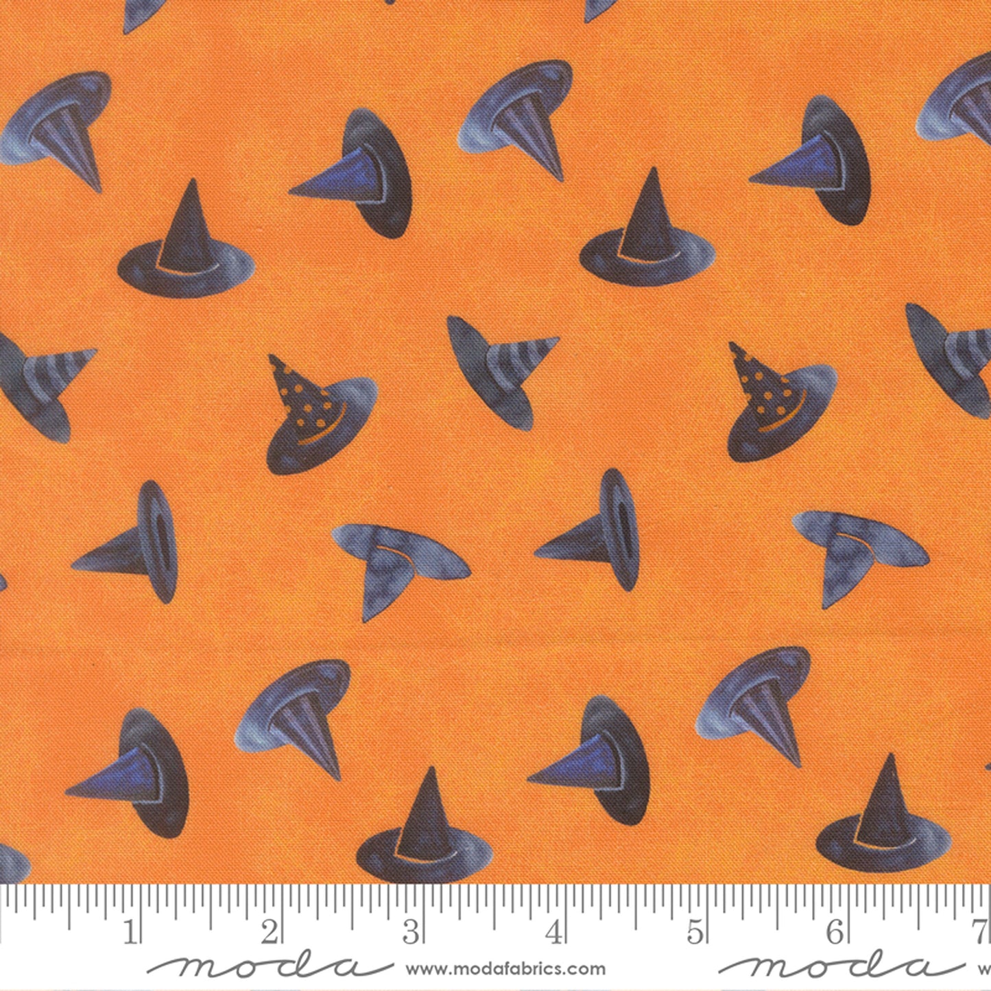 Witch Hats Pumpkin Coven Robin Pickens Moda Fabric Fetish
