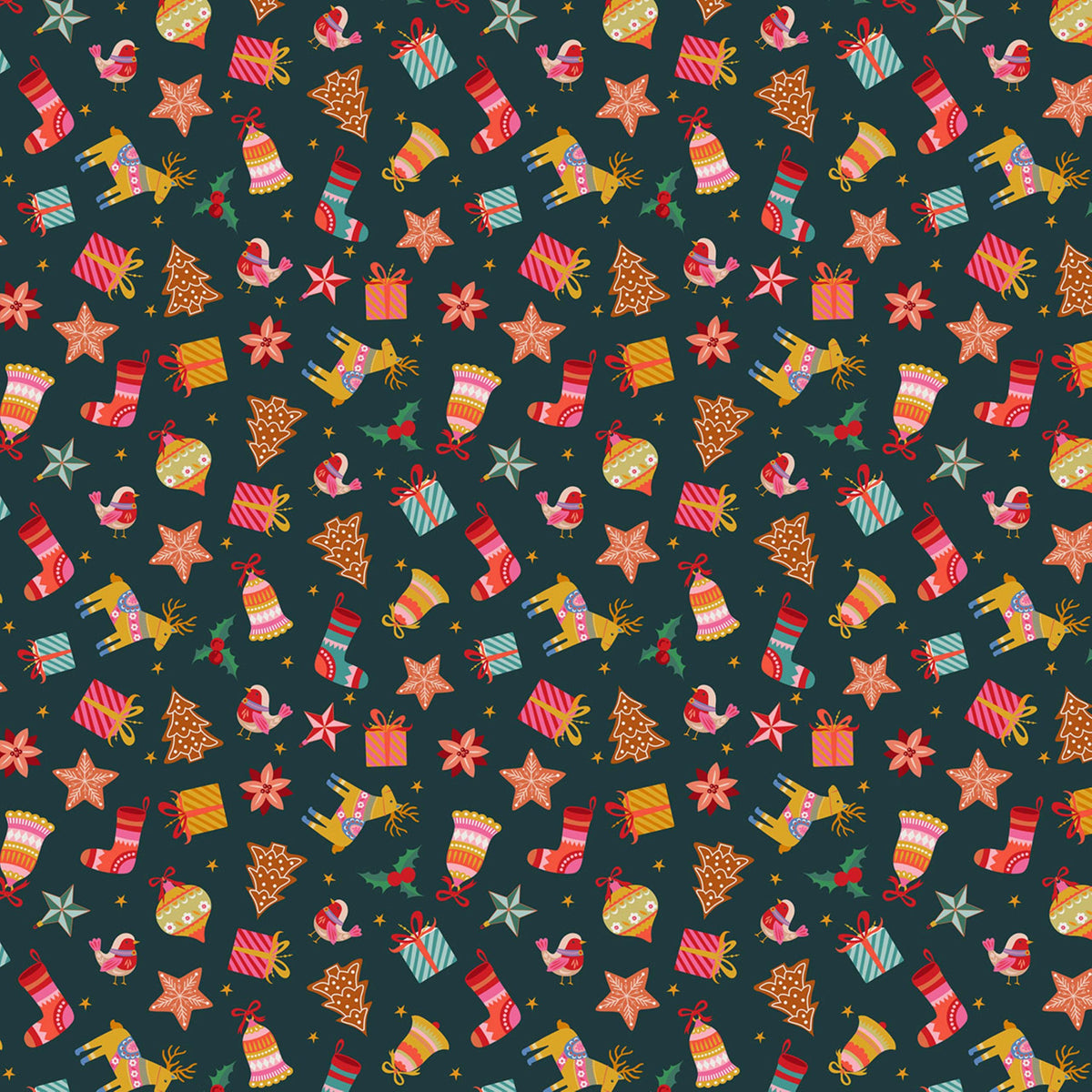 Mini Magic Deck the Halls Bethan Janine Thread & Ink Fabric Fetish