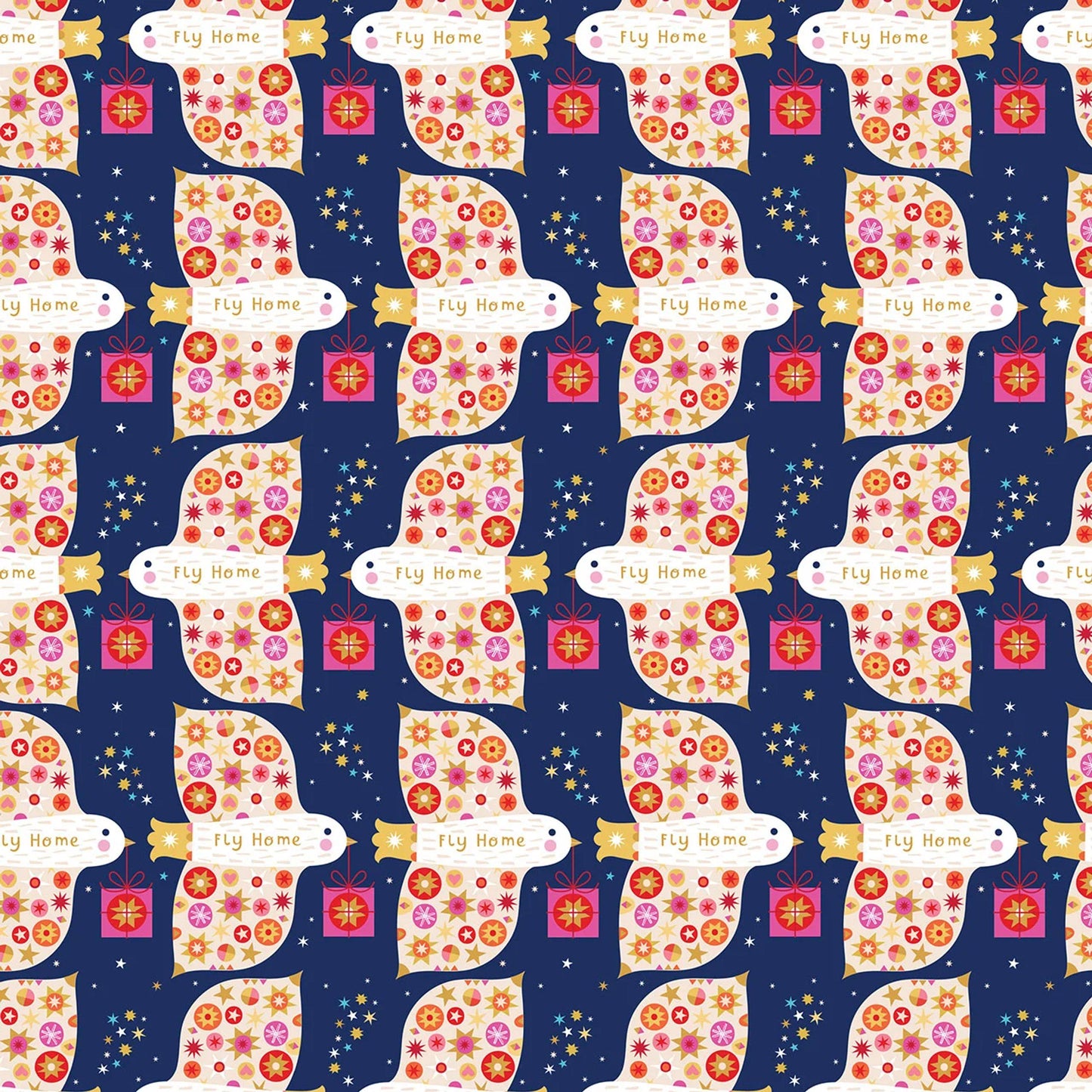 Flying Home Home for Christmas Fizzy Pop Prints Thread & Ink Fabric Fetish